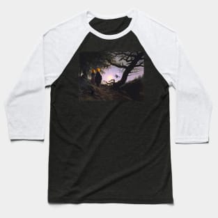 Witch Watching Baseball T-Shirt